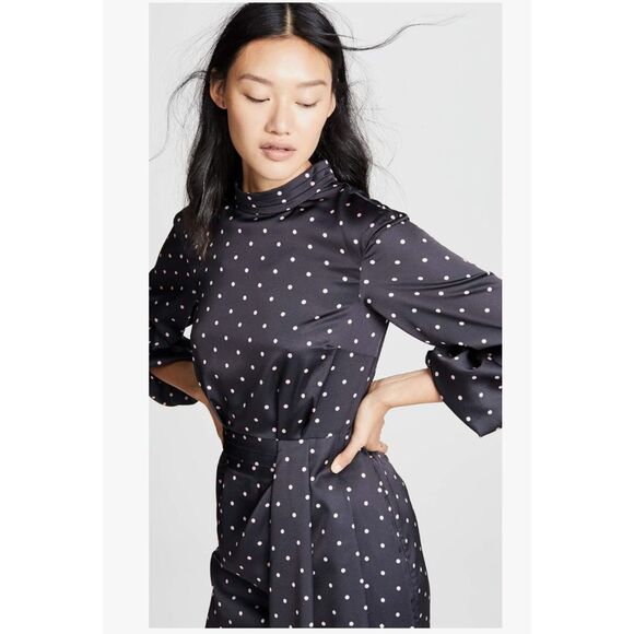 NWT Keepsake The Label Women's Hold Back Mock Neck Long Sleeve Mini Dress w/Sash - Picture 4 of 11